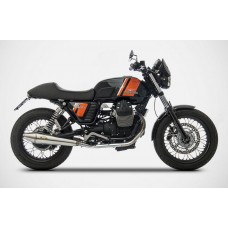 ZARD Dual Slip-on Exhaust for Moto Guzzi V7 and V7 II (all)